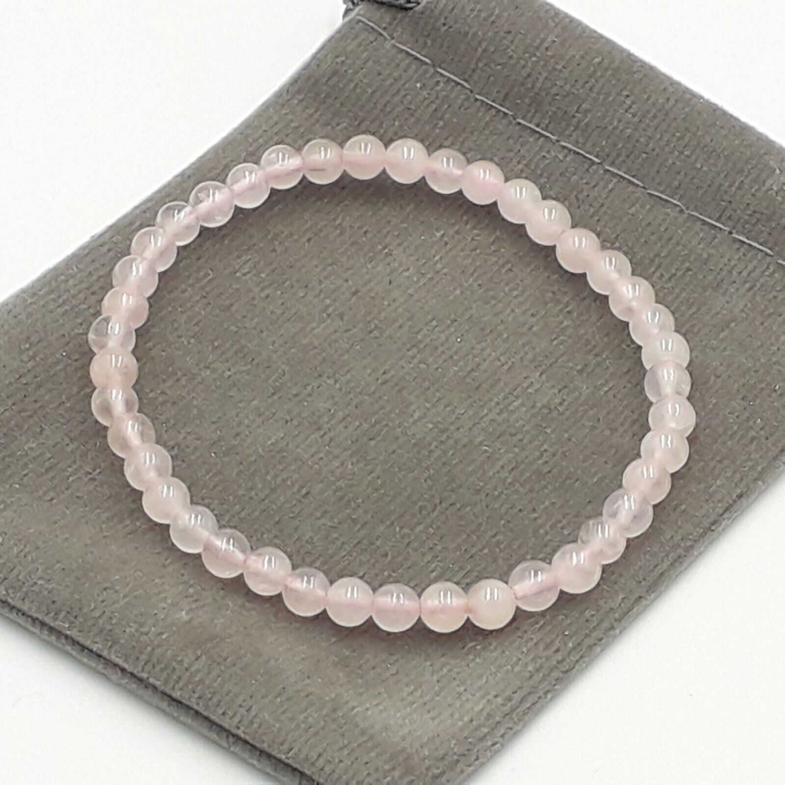 Rose Quartz Crystal Chakra Gemstone Stretch Bracelet